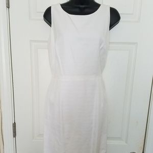Brooks Brothers white cocktail dress, size 6,